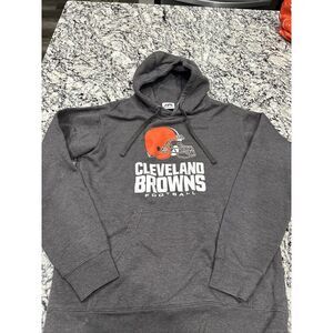 Cleveland Browns - Medium Majestic Thermabase‎ Pullover  - Grey NFL Hoodie